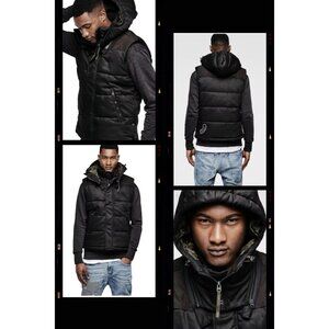 G Star Raw For The Oceans Occotis HDD Hooded Black Vest Small Pharrell Williams
